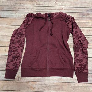 Aeropostale Hoodie Pink/ Burgundy Small